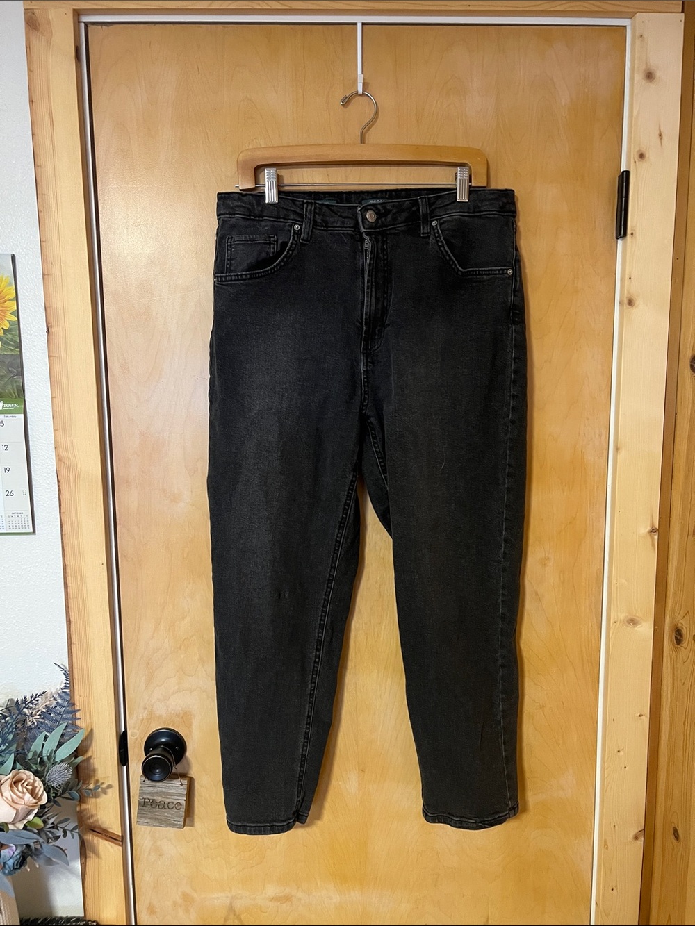 Wild Fable Women's High-Rise Black Mom Jeans